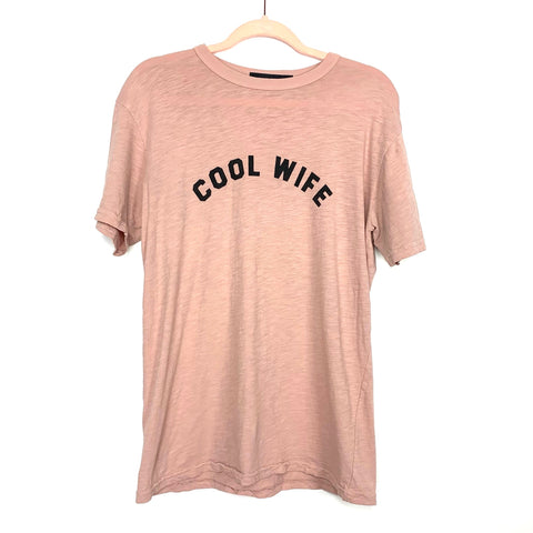 Lulusimon Studio Dusty Pink  "Cool Wife" T-shirt - Size S