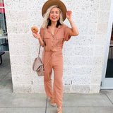 Mustard Seed Drawstring Waist Jumpsuit NWT- Size S