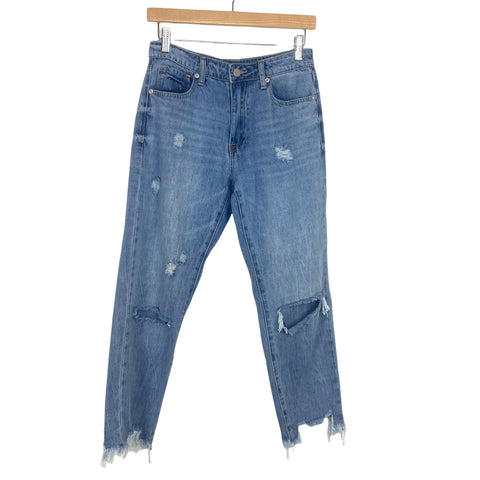 After Market Distressed Raw Hem Jeans- Size 25 (Inseam 25”)
