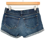 J Brand Dark Wash Rolled Denim Shorts- Size 26