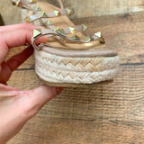 No Brand Studded Espadrille Sandals- Size 37 (US 6.5, see notes)