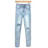 American Eagle Ne(x)t Level Stretch Light Wash Distressed Jeans- Size 2 (Inseam 27") (See Notes)