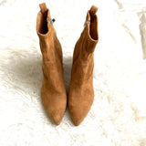 Marc Fisher Brown Suede Zip Up Booties- Size 7