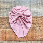 No Brand Light Pink Bow Headwrap- Size ~6-12M (see notes)