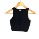 SOLOW Black Front Cut Out Sports Bra Tank- Size XS (sold out online)