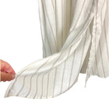 Ryllace White with Tan Striped Side Slit Dress- Size 1X
