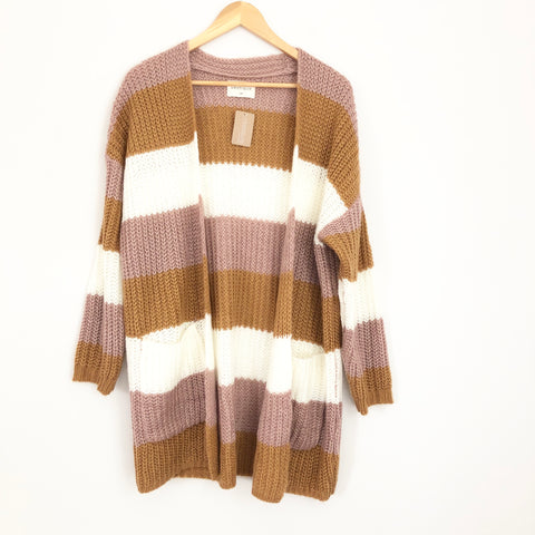 Vestique Striped Cardigan NWT- Size S/M