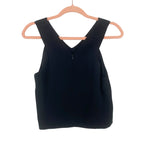 Forever21 Black V-Neck Cropped Tank- Size S