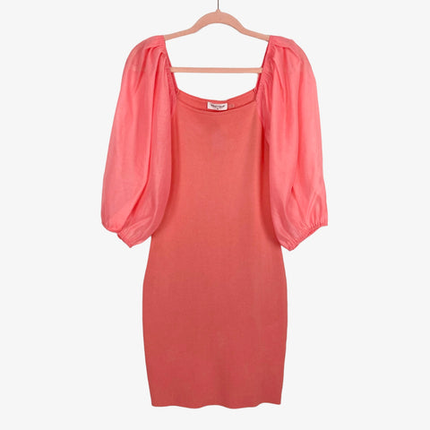 Vestique Pink Rosalia Sheer Sleeve Dress NWT- Size M