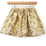 Girl's Youth No Brand Gold Sequins Skirt- Size ~M (6-7)
