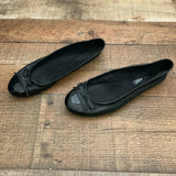 Nine West Black Caceyr Bow Flats- Size 7 (See Notes)