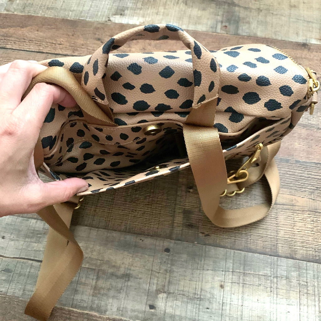 Fawn Design Mini Cheetah Print Diaper Bag (Like New Condition