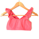 Beyond Yoga Coral Ruffle Sports Bra- Size S