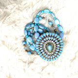No Brand Light Blue Multi Strand Beaded Bracelet
