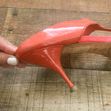 Foot Petals Orange Slip On Heels- Size 39 (See Notes)