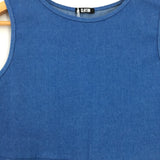 Clayton Chambray Peplum Tank- Size S