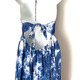 Aakaa Blue Tie Dye Maxi Dress- Size L