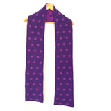 Nordstrom Purple Polka Dot Wool Blend Scarf