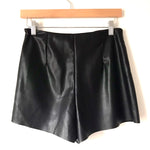 Vestique Black Faux Leather Skort- Size S