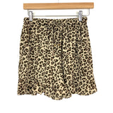 Nasty Gal Leopard High Waisted Ruffle Shorts- Size 6 (sold out online)
