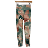 Soma Green/Tan/Blush Pattern Nonstop Leggings- Size S (Inseam 27.5”)