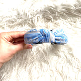No Brand Light Blue Floral Knotted Headband