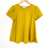 Eri + Ali Citrus Green Flowy Blouse- Size XS