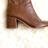 Marc Fisher Brown Leather Booties- Size 6.5 (see notes)