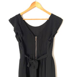 Fervour Black Flutter Cap Sleeve Dress- Size XL