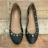 Aerosoles Martha Stewart Black Gold Stud Flats- Size 10