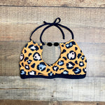 Azure Orange Animal Print Reversible Bikini Top- Size M (we have matching bottoms)