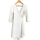 Persifor Grey/White Scales Wrap Dress- Size S