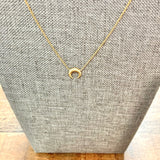 Gorjana Gold Crescent Moon Necklace