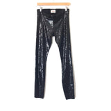 iiJin Black Sequin Leggings- Size ~S (Inseam 30.5”)