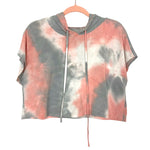 Lovely J Tye Dye Shorts and Hooded Crop Top Lounge Set- Size S (sold as a set)