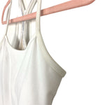 Lululemon White Built In Bra Workout Tank- Size 6 (see notes)