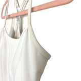 Lululemon White Built In Bra Workout Tank- Size 6 (see notes)