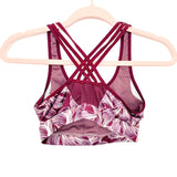No Brand (Target) Purple Floral Criss Cross Back Sports Bra- Size~S (See Notes)