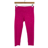 Terez Hot Pink Star Print Crop Leggings- Size S (we have matching sports bra, Inseam 19.5")