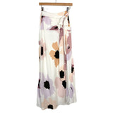 Peony Floral Side Slit Swim Skirt- Size 8