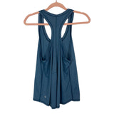 Lululemon Heathered Teal Back Slit Racerback Tank- Size ~6 (see notes)