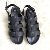 BP Black Strappy Slingback Platform Sandals- Size 9
