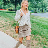 BP Cream Open Knit Twist Front Sweater- Size S