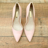 Louise Et Cie Blush Pink Leather And Snakeskin Heels- Size 7 (See Notes)