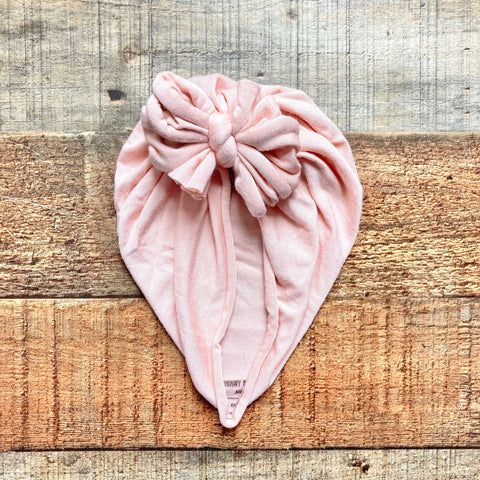 Bunny Knots Pink Bow Headwrap- Size NB