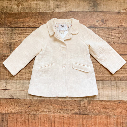 Zara Baby Cream Button Front Jacket NWT- Size 2-3 Years (see notes)