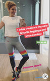 Fit Mama Color Striped Leggings- Size S (Inseam 23”)