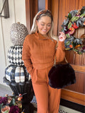 Scoop Adobe Brown Wide Leg Trousers NWT- Size S (Inseam 32", sold out online)