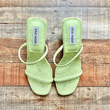 Steve Madden Neon Green Braided Strap Sandals- Size 8.5