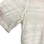 Lululemon White Mesh Cropped Top- Size ~S (see notes)